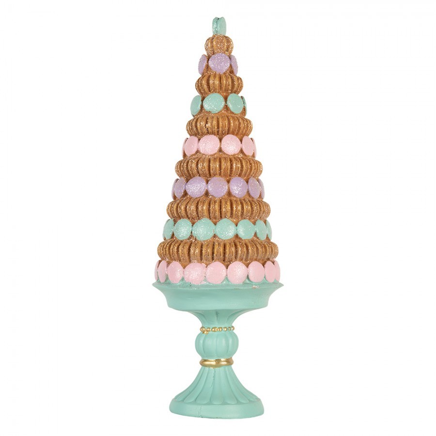 Hnědo-zelená dekorace vánoční stromek Christmas Tree - Ø 13*40 cm Clayre & Eef Hnědo-zelená dekorace vánoční stromek Christmas Tree - Ø 13*40 cm Clayre & Eef