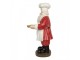 Vánoční dekorace figurka Santa Claus kuchař s podnosem - 40*39*81 cm Clayre & Eef