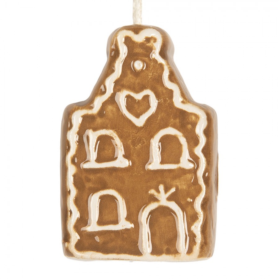 Závěsná ozdoba perníková chaloupka Gingerbread Cott - 4*4*6 cm