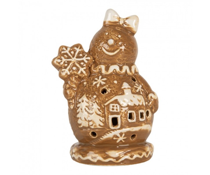 Perníková dekorace stromek Gingerbread Cott - 6*5*9 cm Clayre & Eef