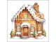 Bílé ubrousky perníková chaloupka Gingerbread House - 33*33 cm (20ks) Ostatn&iacute;