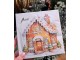 Bílé ubrousky perníková chaloupka Gingerbread House - 33*33 cm (20ks) Ostatn&iacute;