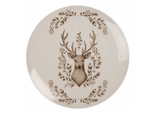 Porcelánový dezertní talířek s jelenem Gentle Wilderness - Ø 20*2 cm