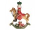 Vánoční dekorace Louskáček Nutcracker na houpacím koni - 24*8*31 cm Clayre & Eef