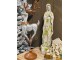 Dekorace socha panenky Marie s mechovým vzhledem - 15*15*67 cm Clayre & Eef