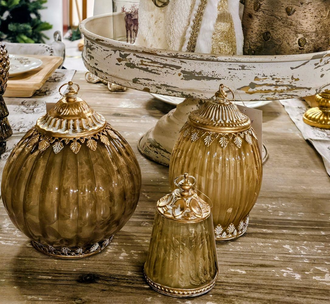 Béžová skleněná svítící LED lucerna Balli - Ø 11*18 cm / 2*AAA Clayre & Eef Béžová skleněná svítící LED lucerna Balli - Ø 11*18 cm / 2*AAA Clayre & Eef