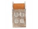 Šedý keramický domek na čajovou svíčku Lamont - 7*7*14 cm Clayre & Eef