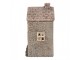 Modrý keramický domek na čajovou svíčku Lamont - 10*8*15 cm Clayre & Eef