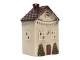 Béžový keramický domek na čajovou svíčku Lamont - 10*8*15 cm Clayre & Eef