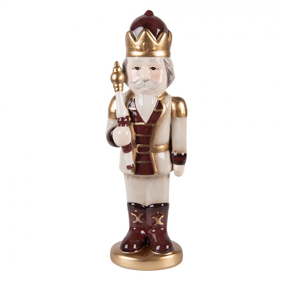 Béžová keramická dekorace Louskáček ChrisMs - 9*7*26 cm Clayre & Eef Béžová keramická dekorace Louskáček ChrisMs - 9*7*26 cm Clayre & Eef