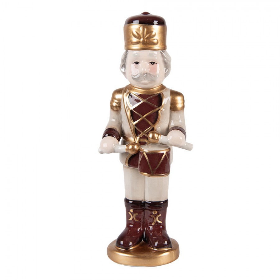 Béžová keramická dekorace Louskáček ChrisMs - 8*8*25 cm Clayre & Eef Béžová keramická dekorace Louskáček ChrisMs - 8*8*25 cm Clayre & Eef