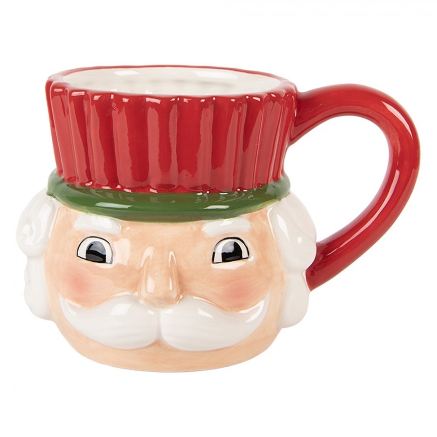 Keramický hrnek Louskáček Nutcracker - 14*11*10 cm / 350 ml Clayre & Eef Keramický hrnek Louskáček Nutcracker - 14*11*10 cm / 350 ml Clayre & Eef