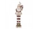 Béžová keramická dekorace Santa Claus ChrisMs - 8*7*23 cm Clayre & Eef