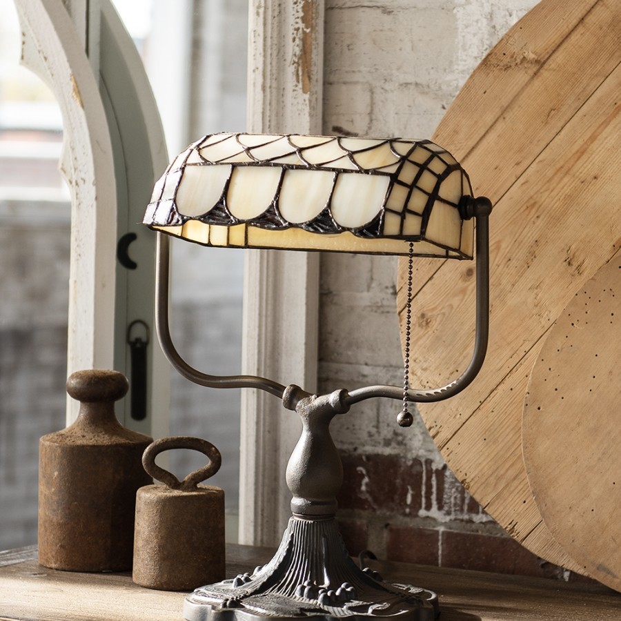 Stolní lampa Tiffany Tricia - 26*21*37 cm E27 / Max 60W Clayre & Eef Stolní lampa Tiffany Tricia - 26*21*37 cm E27 / Max 60W Clayre & Eef
