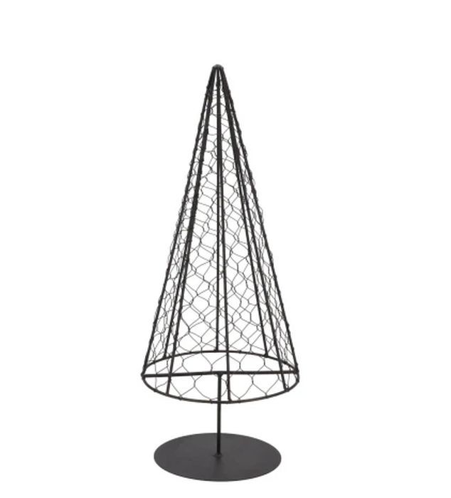 Černý antik kovový drátěný vánoční stromek Tree M - Ø 14*34 cm daan kromhout Černý antik kovový drátěný vánoční stromek Tree M - Ø 14*34 cm daan kromhout