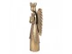 Zlatá antik kovová dekorace anděl Christmas Angel - 17*10*39 cm Clayre & Eef