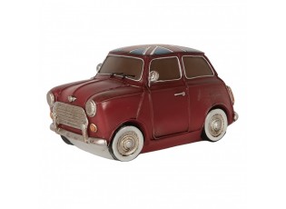 Dětská stolní LED lampička červené auto Fiat - 23*14*12 cm
