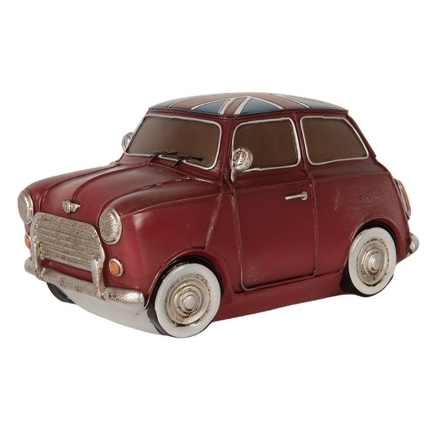 Dětská stolní LED lampička červené auto Fiat - 23*14*12 cm Clayre & Eef Dětská stolní LED lampička červené auto Fiat - 23*14*12 cm Clayre & Eef
