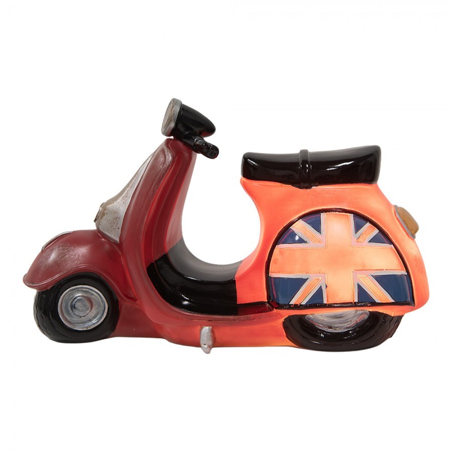 Dětská stolní LED lampička červený skútr Scooter - 27*10*16 cm Clayre & Eef Dětská stolní LED lampička červený skútr Scooter - 27*10*16 cm Clayre & Eef