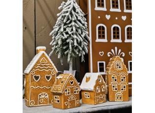 Perníková LED chaloupka Gingerbread Cott - 8*6*11 cm