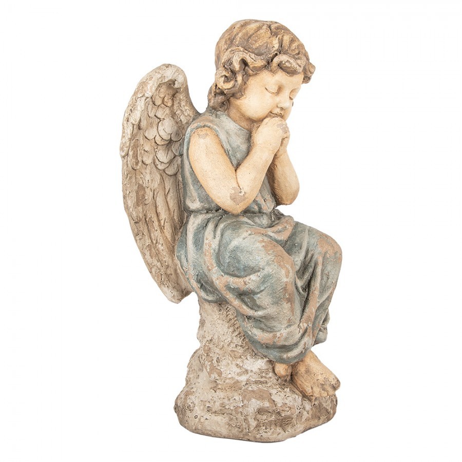 Béžová dekorační antik socha anděla Angel - 32*23*56 cm Clayre & Eef Béžová dekorační antik socha anděla Angel - 32*23*56 cm Clayre & Eef