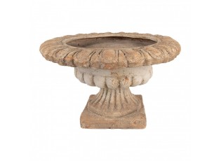 Béžovo-hnědý antik květináč v barokním stylu Baroque - Ø 92*35 cm