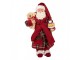 Vánoční dekorace Santa v županu s medvídkem - 16*11*28 cm Clayre & Eef