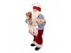 Vánoční dekorace Santa kuchař s perníčkem - 15*10*26 cm Clayre & Eef