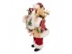 Vánoční dekorace Santa ve svetru s lyžemi - 16*13*27 cm Clayre & Eef