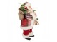 Vánoční dekorace Santa ve svetru s lyžemi - 16*13*27 cm Clayre & Eef