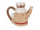 Hnědá keramická konvička Louskáček Nutcracker - 22*12*18 cm / 900 ml Clayre & Eef