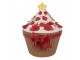 Hnědá keramická dóza s mašlí Cupcake - 18*16*20 cm Clayre & Eef