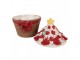 Hnědá keramická dóza s mašlí Cupcake - 18*16*20 cm Clayre & Eef