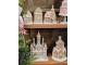 Vánoční perníková dekorace kostel Gingerbread House Led - 14*12*23 cm Clayre & Eef