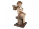Béžová antik dekorace socha andílek Angel Vintage - 30*30*60 cm Clayre & Eef