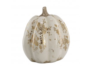 Krémová antik dekorace dýně Melun gold M/L - Ø 16*18 cm