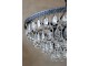 Černý antik lustr s kapkovitými krystaly Versailles - 90*59cm/ E14/ 40W Chic Antique