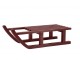 Višňová antik dřevěná dekorace sáně Sledge Vintage - 38*18*10 cm Chic Antique