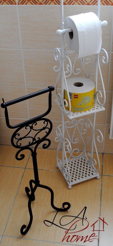 Držák a stojan na toaletní papír 17*17*97 cm Clayre & Eef Držák a stojan na toaletní papír 17*17*97 cm Clayre & Eef
