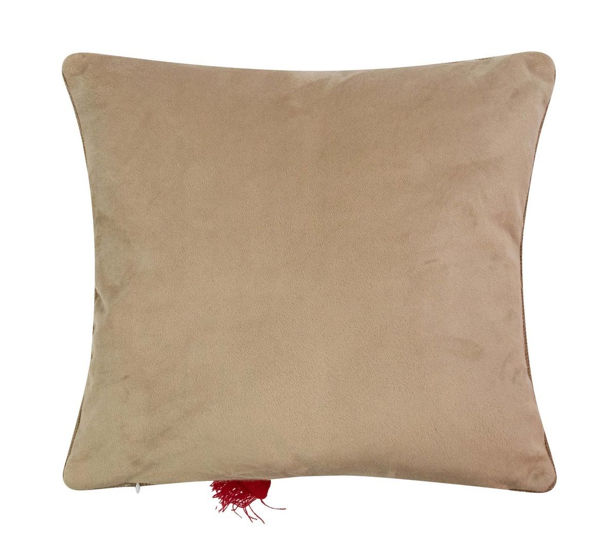 Béžový vánoční dekorační polštář sob Rudolf - 40*40*7cm Mars & More Béžový vánoční dekorační polštář sob Rudolf - 40*40*7cm Mars & More