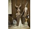 Šedá antik kovová dekorace jelen Deer - 20*11*81 cm Clayre & Eef