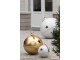 Bílá antik závěsná kovová ozdoba rolnička Baub Xmas S - Ø 16*26 cm J-Line by Jolipa