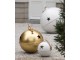 Bílá antik závěsná kovová ozdoba rolnička Baub Xmas L - Ø 51*60 cm J-Line by Jolipa