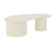 Bílý konferenční stůl s mramorovou deskou Marble - 121*59*37 cm J-Line by Jolipa