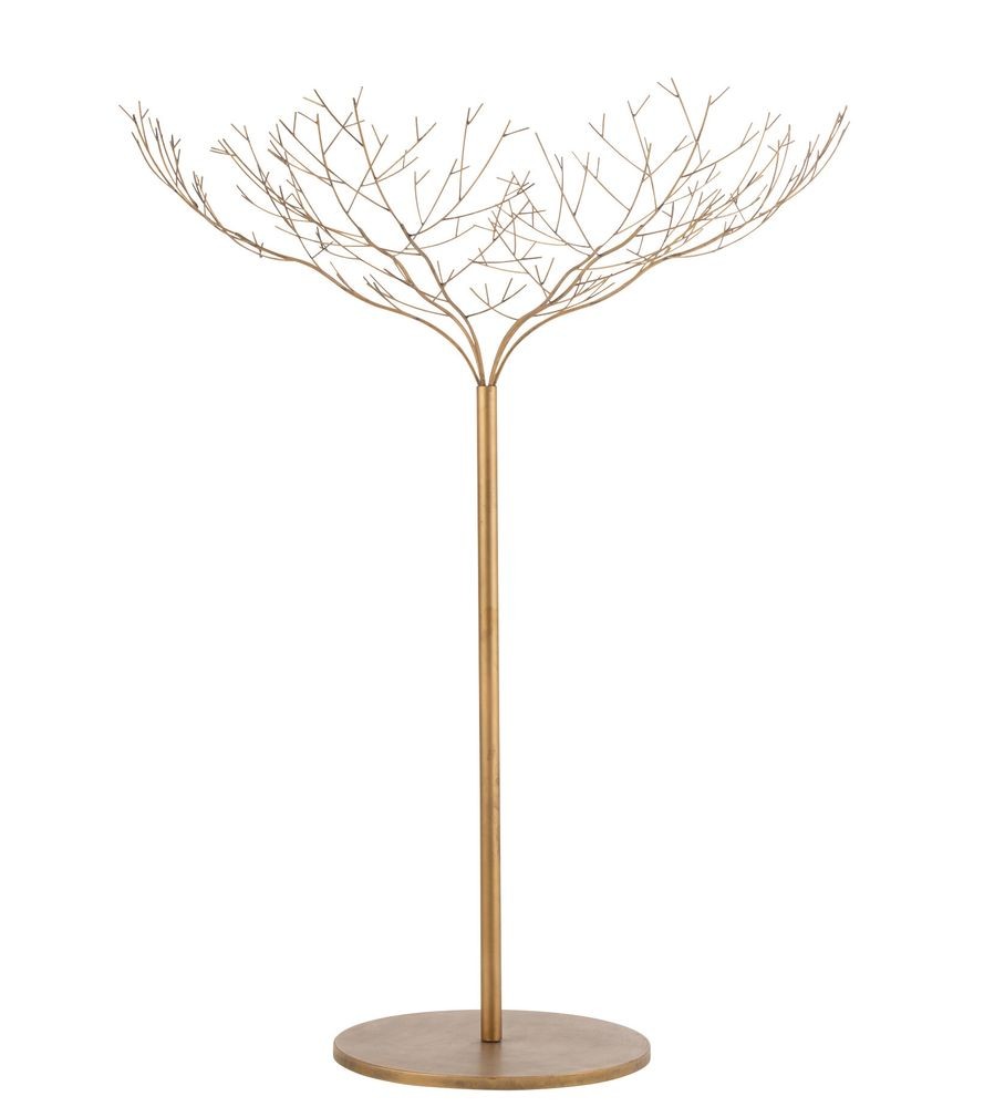 Zlatý veliký kovový dekorační strom Tree Gold - 255*255*250 cm
