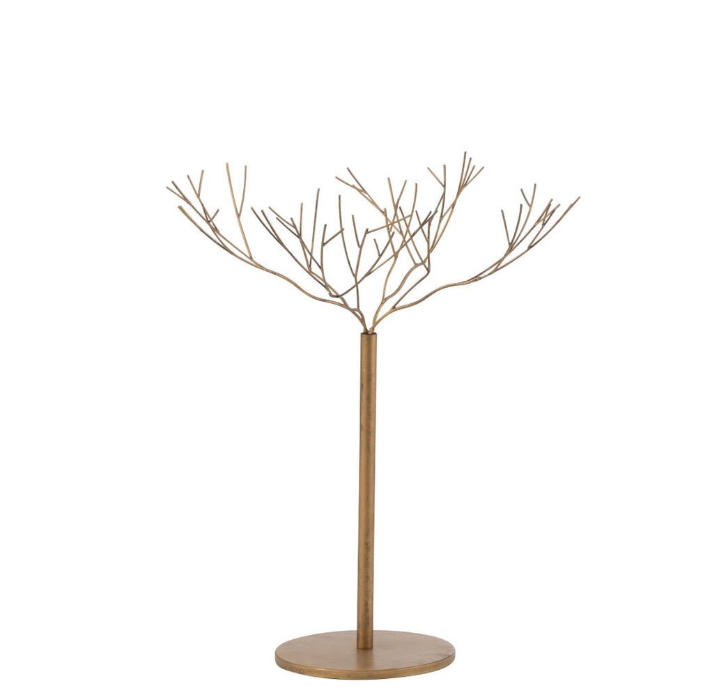 Zlatý kovový dekorační strom Tree Gold - 60*60*75 cm
