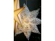 Krémová zdobená papírová hvězda Vintage Paper Star - 60 cm Chic Antique