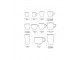 Set 2ks hrnek na čaj 70s Lush Tea - 14*10*8cm / 425 ml HKLIVING