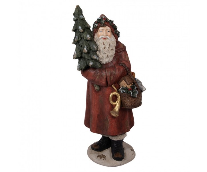 Veliká dekorativní figurka Santa Claus - 39*30*93 cm Clayre & Eef