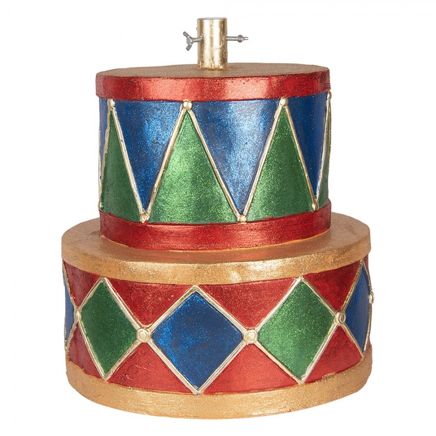 Stojan na vánoční stromek barevné bubny Drum - Ø 40*46 cm
